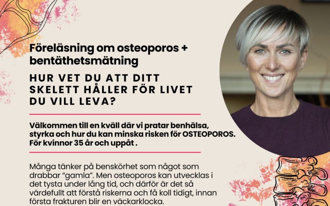 Föreläsning om osteoporos på Landskrona golfklubb den 16 mars