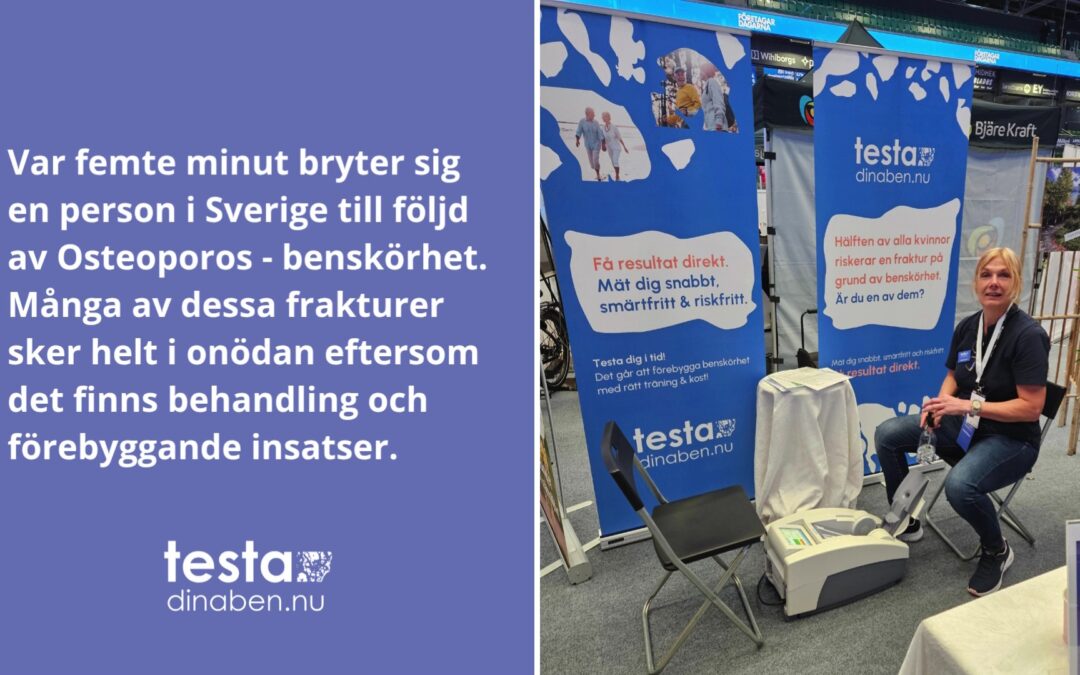 Nyhet på testadinaben.nu. Paketerbjudande med bentäthetsmätning och föreläsning om osteoporos